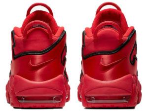 Nike Air More Uptempo Chicago Bulls красные с черным