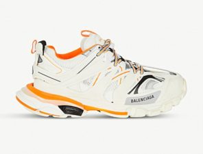 Кроссовки Balenciaga Track белые с оранжевым (35-44)