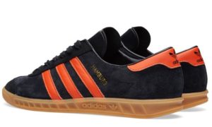 Adidas Hamburg черные с оранжевым (39-44)