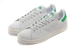 Adidas Stan Smith белые с зеленым (36-45)