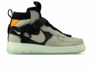 Nike Air Force 1  Utility Mid серые/чёрные (40-44)