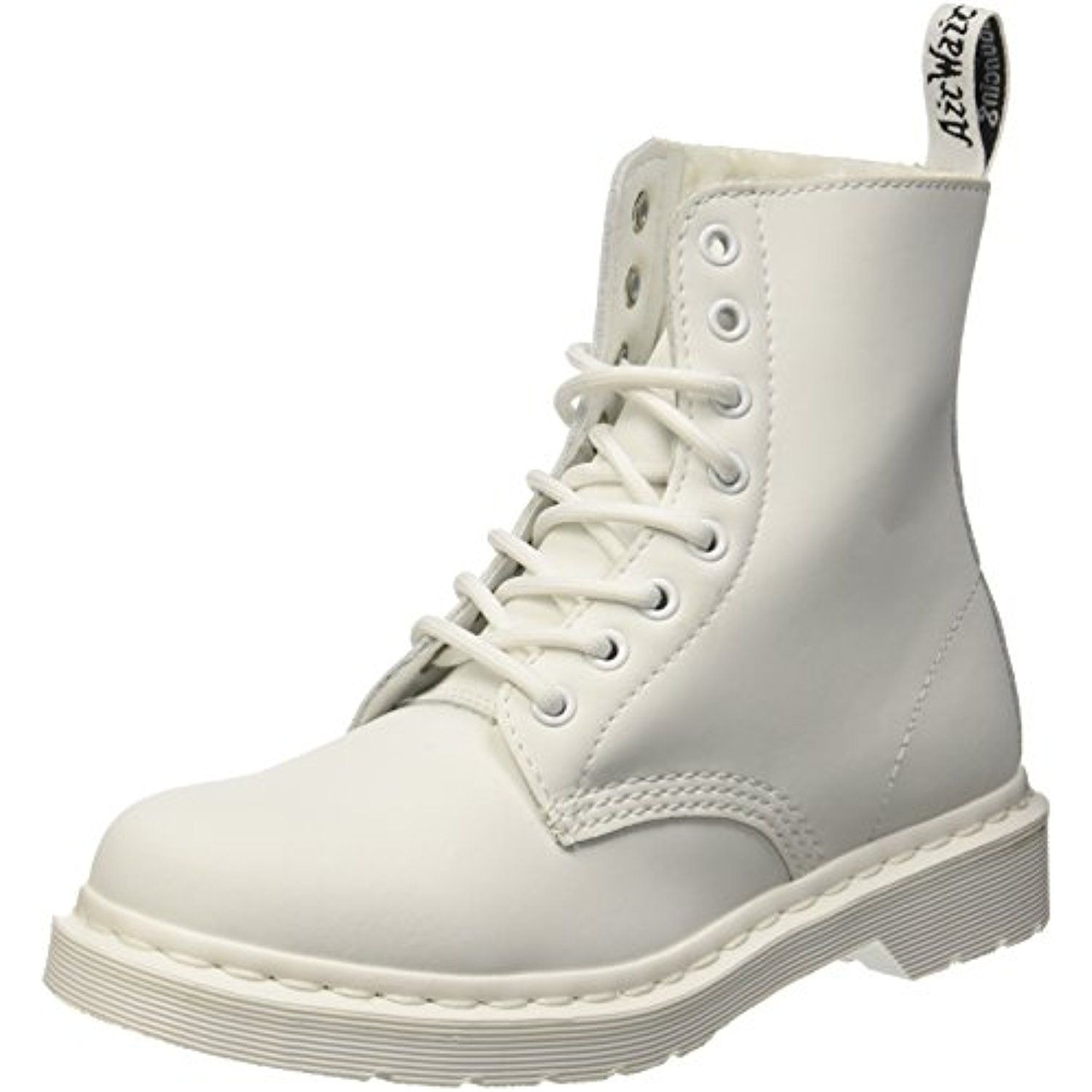 Зимние ботинки Dr. Martens 1460 с мехом белые кожаные женские (35-39) —  купить в Туле в дисконт интернет-магазине StreetFoot.ru