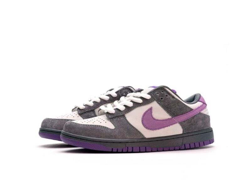 Nike SB Dunk Low Pro Purple Pigeon серые с фиолетовым нубук мужские (40-44)