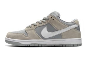 Nike SB Dunk Low Summit White Wolf Grey серые кожа-нубук мужские-женские (35-44)